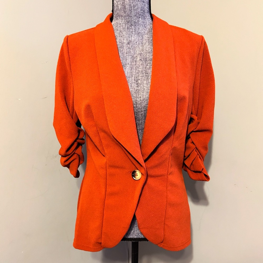 SHEIN Burnt Orange Blazer Size L